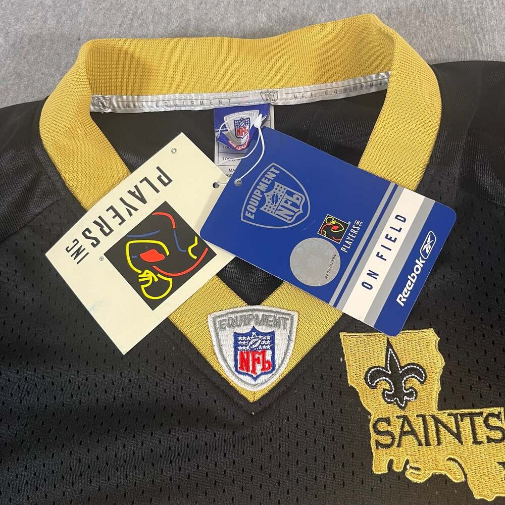 NWT Reebok Reggie Bush New Orleans Saints #25 Authentic On-Field Jersey Size 52 - Picture 5 of 7